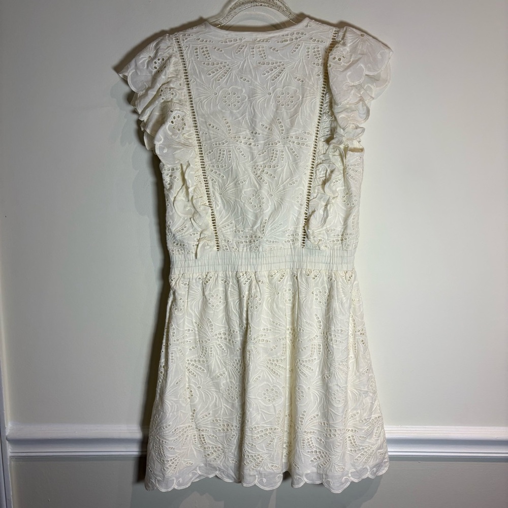Seed Heritage NWT Broderie Eyelet Ivory Mini Dress Size US 4 - Picture 7 of 9